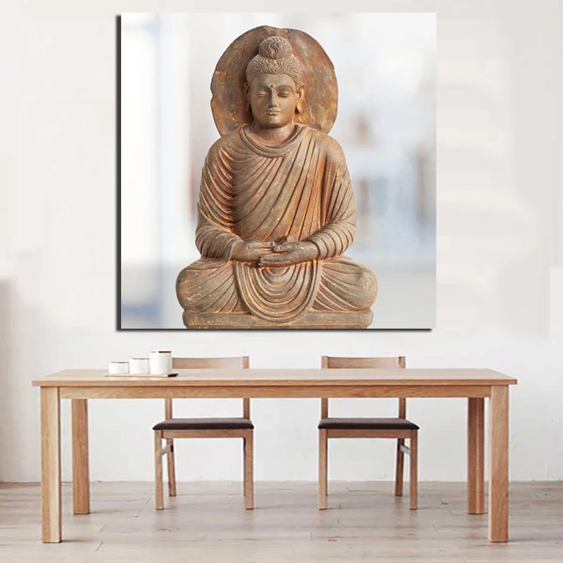 

Indus River Valley Religion Buddha Canvas Painting Print Living Room Home Decoration Modern Wall Art Oil Painting Poster Picture