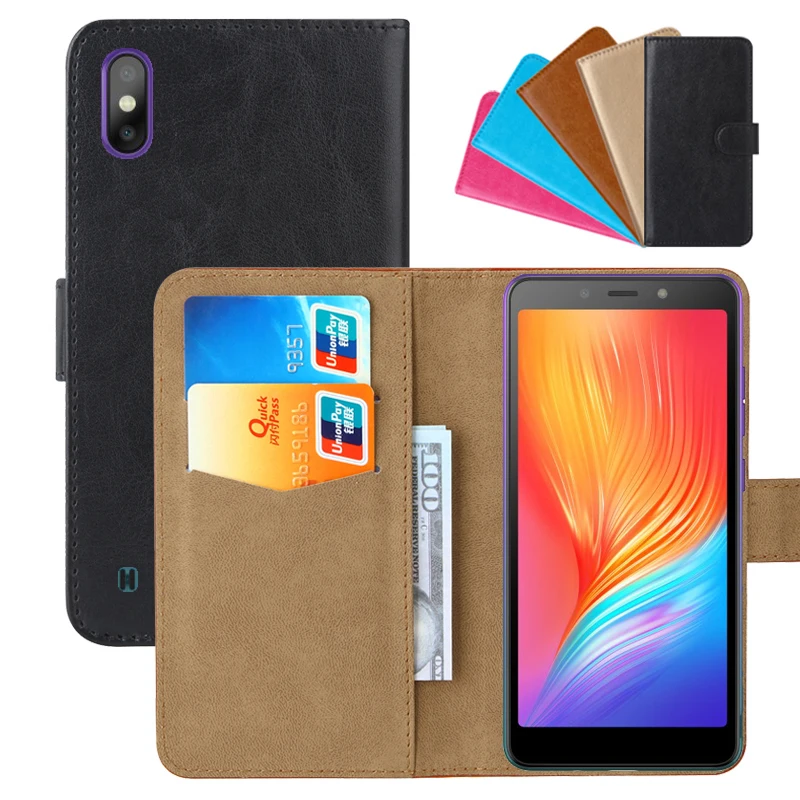 Роскошный чехол-портмоне для Tecno POP 2S PU кожаный Ретро Чехол с откидной крышкой Магнитный Модный чехол ремешок