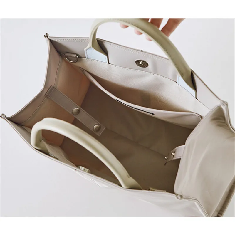 

Simple Nylon Business Briefcase Female lightweight Waterproof Handbag Student's One Shoulder Oblique span bag