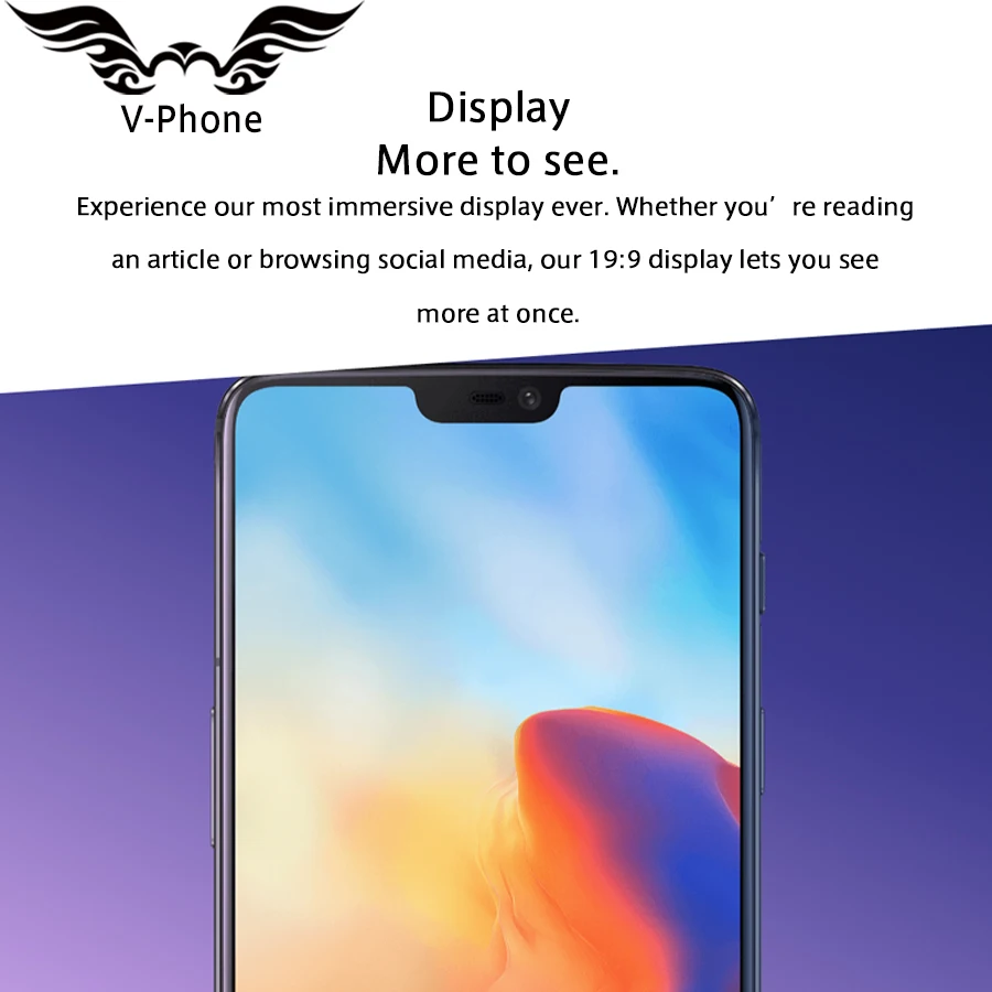 Абсолютно мобильный телефон Oneplus 6 4G LTE 6,28 ''Snapdragon 845 Восьмиядерный 8 ГБ ОЗУ 128 Гб ПЗУ Android 8,1 20MP NFC Смартфон