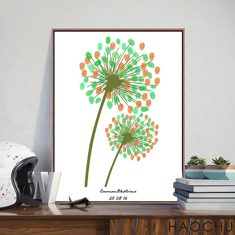 

Unique Custom Names and date Party Guestbook For Fingerprint Signature Wedding Decoration Fingerprint Tree Birthday Baptism Gift