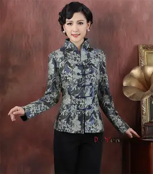 

Free Shipping !2 Color for your choice Wholesale Retail Spring jacket Chinese Women's clothing Jacket Coat Outerwear Tang Suit