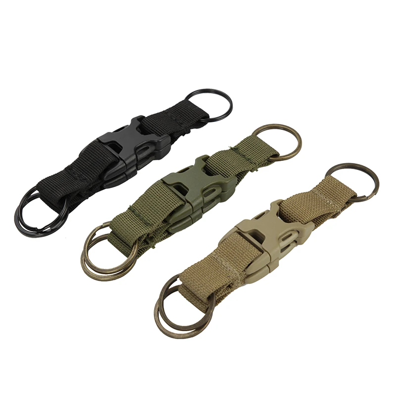 Molle Tactical Backpack Belt Buckle Double Key Chain Quick Release Buckle