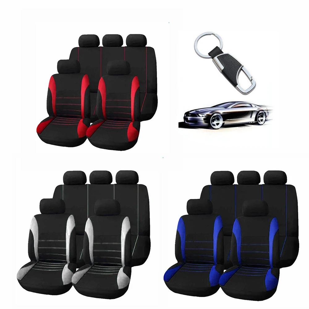 

9pcs Universal Car Seat Cover Auto Interior Covers for Four Seasons for bmw ford vw mazda jetta Toyota Peugeot volvo honda skoda