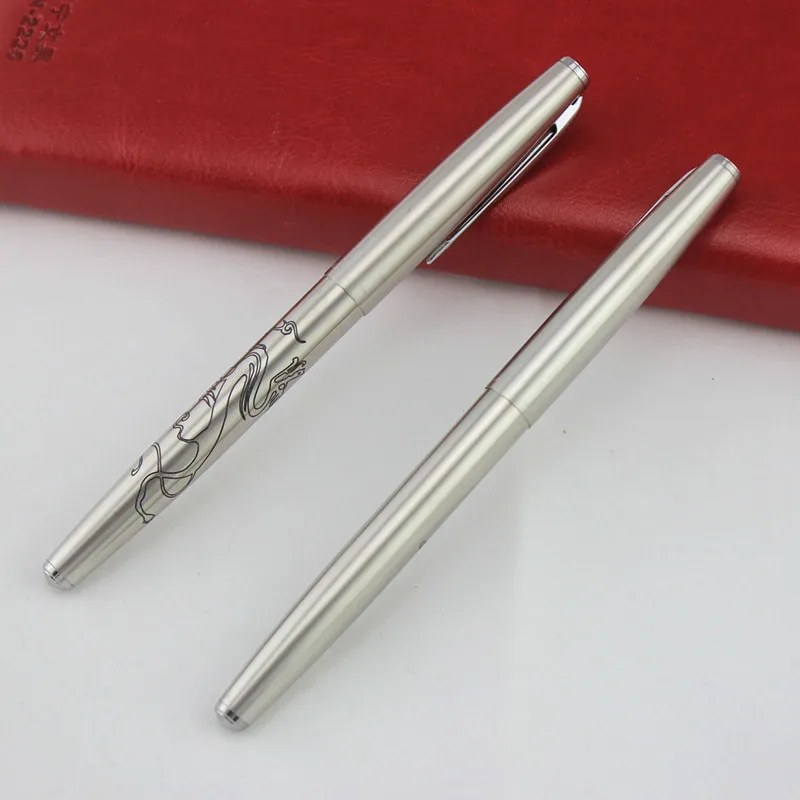 

Jinhao 911 Silver Steel Fountain Pen with 0.38mm Extra Fine Nib Free Shipping