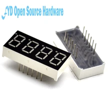 5 шт. 4 бит 4 бит общий анод положительная цифровая трубка 0,3" 0.36in. Красный светодиодный Дисплей 7 разрядный сегмент 7 сегмент