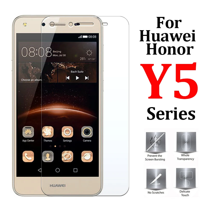 Закаленное стекло для huawei honor y5ii Защитная пленка для экрана huawey honer y5 дисплей hawei hono y 5 ii Броня huawai y5ll безопасность huawei i