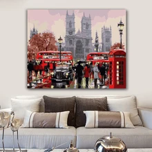 Картина по номерам художественная краска по номерам Diy американская уличная иллюстрация ручной работы цвет украшение картина маслом paintin