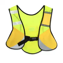 Унисекс отражения видимость Детская безопасность Бег жилет открытый многофункциональный Ночное видение Велоспорт Пеший Туризм Куртка светоотражающие пояса