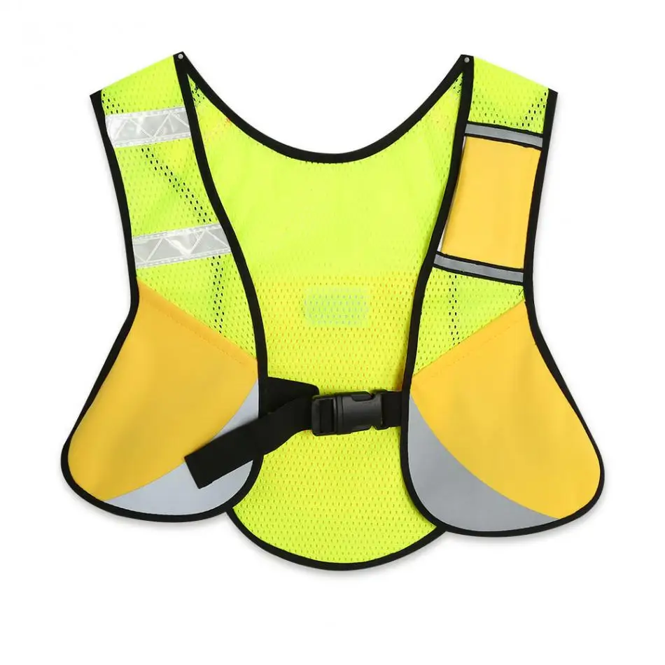 Unisex Visibility Reflection Safety Running Vest Outdoor Multi function