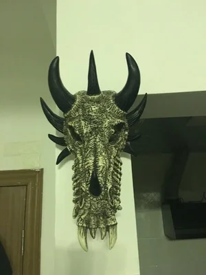 American country wall hangings creative skull dragon bones decor Mural Wall Bar animal dragon skull in