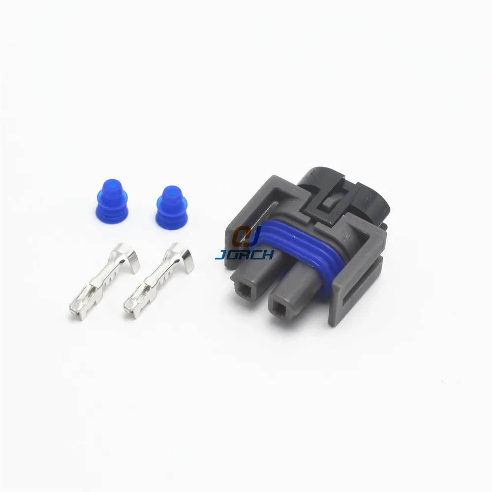 

10 sets Delphi 2 Pin Sealed auto connector 1.5mm plug 12162017