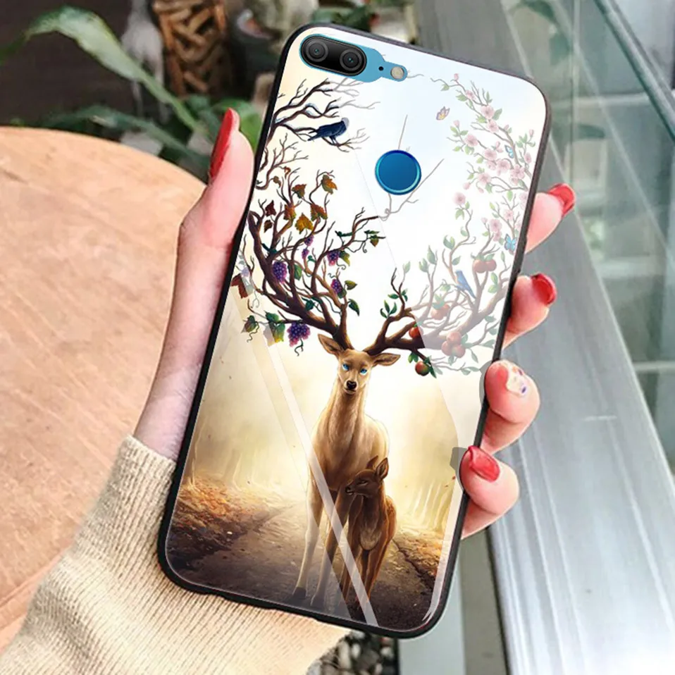 Glass Case For Huawei P20 Lite P20 Pro Nova 3 2i P Smart Pattern Case For Huawei Honor 9 Lite 7A Play Y6 2018 Mate 10 Lite Cover (1)