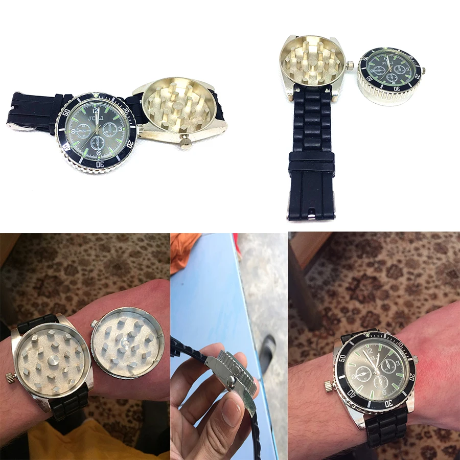 

Wholesale Wristwatch Grinder (watch Can Work) Herb Grinder Tobacco Smoke Crusher Smoking Accessories Hot Sale