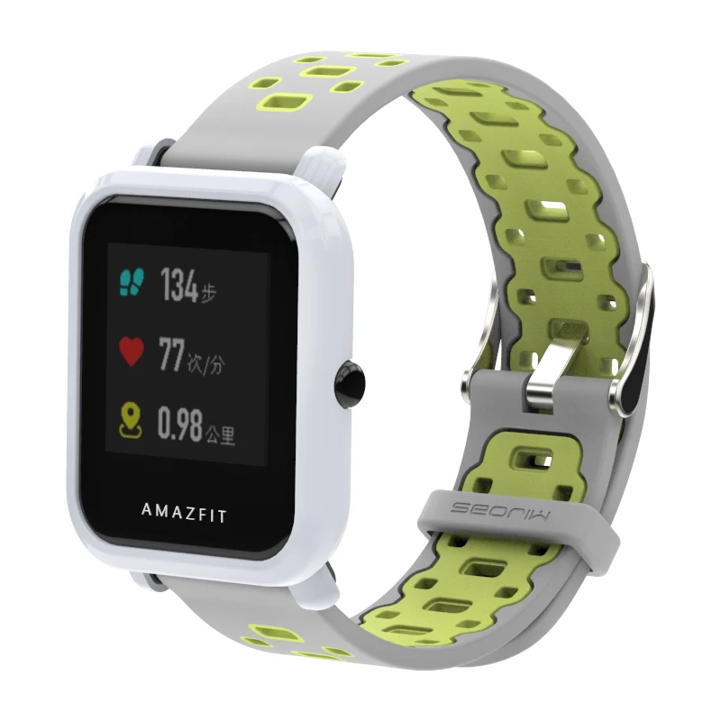 Mijobs 20 мм Amazfit GTS спортивный ремешок силиконовый ремешок для Xiaomi Huami Amazfit Bip BIT PACE Lite аксессуары для смарт-браслета часы