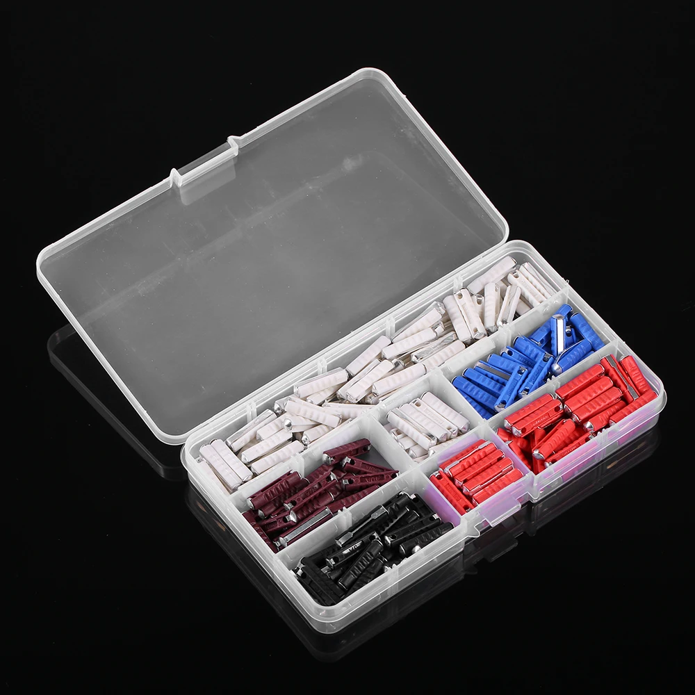 200pcs Automotive Fuses Set Assorted Box Continental Fuses Fast Acting