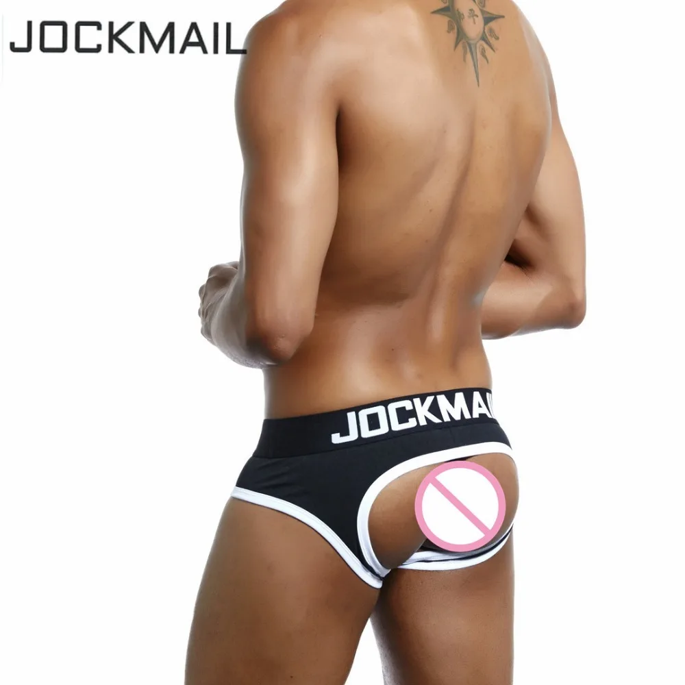 Трусы брифы JOCKMAIL мужские с открытой спиной брендовые пикантные хлопковые трусы