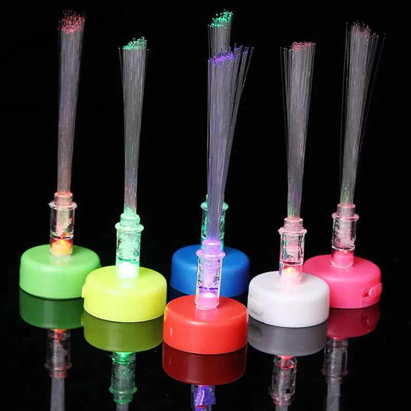 

Romantic Fiber Flower Night Light Kids Bedroom Table Lamp Glowing Toys Birthday Glow Party Christmas Halloween navidad