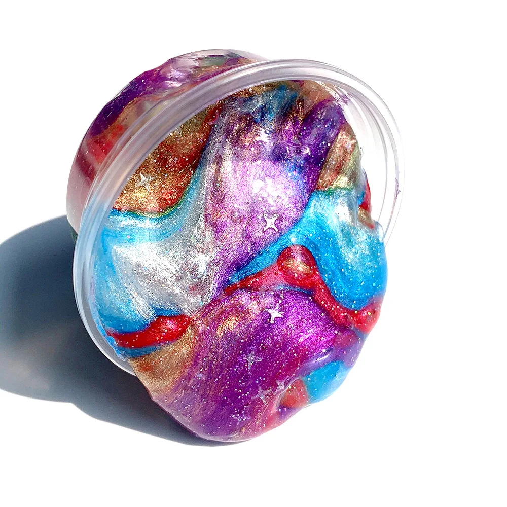 60 мл сделай сам блестящая Galaxy Slime шлама ароматизированный пластилин хлопковая