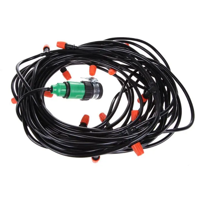 

Automatic Watering Garden Hose Micro Drip Irrigation System Kit with Nozzle Garden Supplies