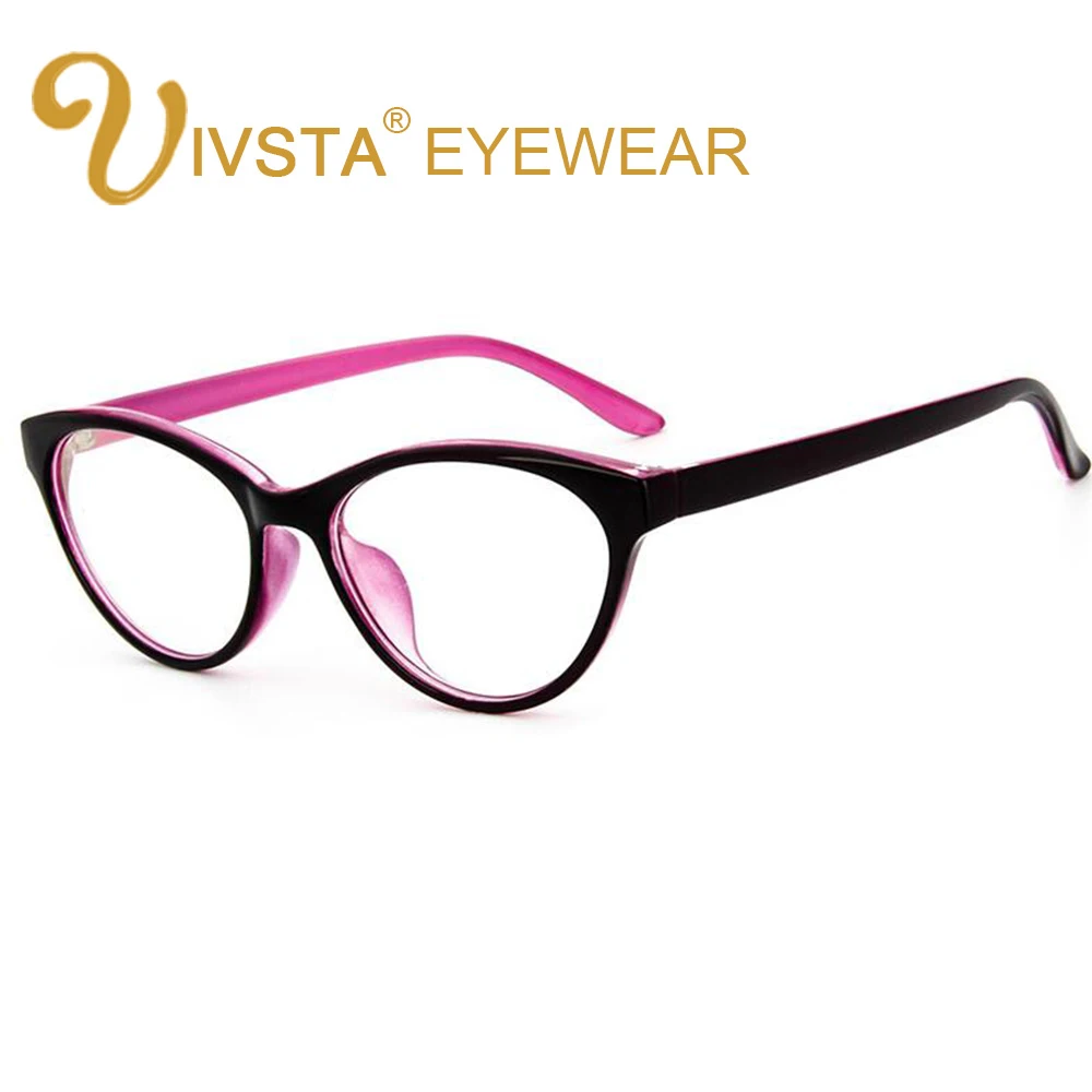 

IVSTA Cat Eye Glasses Frame Glasses Women Optical Frame Prescription Eyewear Frames Eye Glasses Frames for Women Myopia 6050