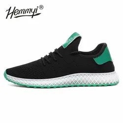 Hemmyi 2019 мужские кроссовки дышащая Летняя Сетка кроссовки со шнуровкой мягкая спортивная обувь для улицы ходьба Бег chaussure homme