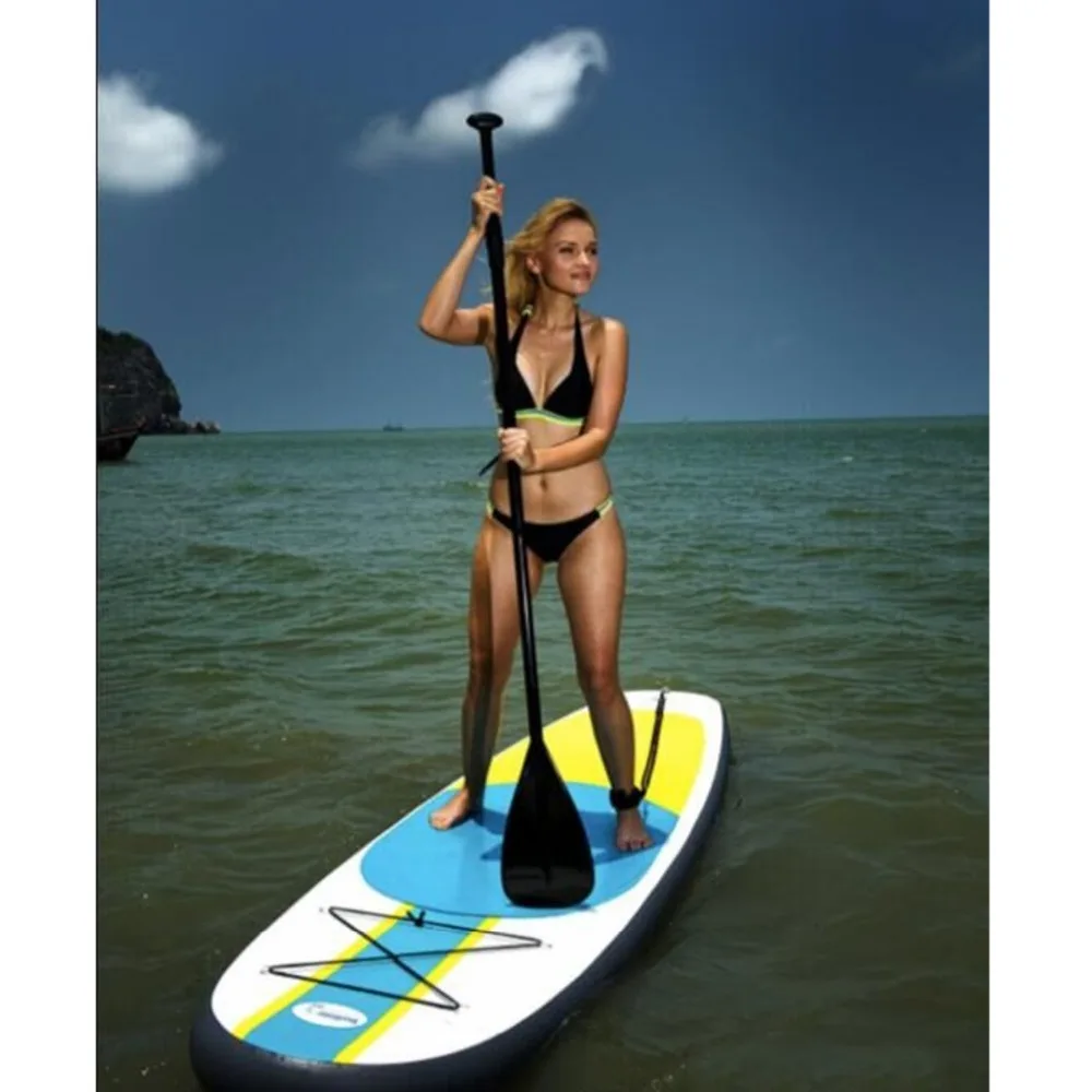 

Gofun 3MX0.7MX0.15M Inch Stand Up Paddle Surfboard Inflatable Board SUP Set Wave Rider + Pump inflatable surf board paddle boat