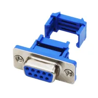 DB9 crimp type connector male female plug serial port connectors D-SUB RS232 adapter 3
