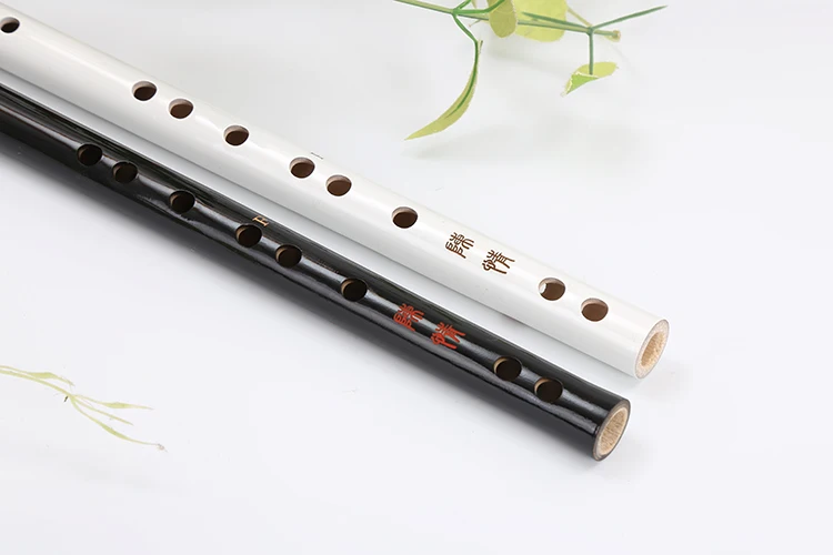 Китайская традиционная бамбуковая флейта E F G Вертикальная флейта кларнет музыкальный инструмент белая черная цветная Флейта с уникальными кисточками