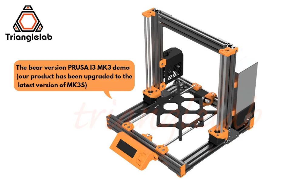 Prusa i3 MK3S Urso, atualização da impressora 3D, não material PLA