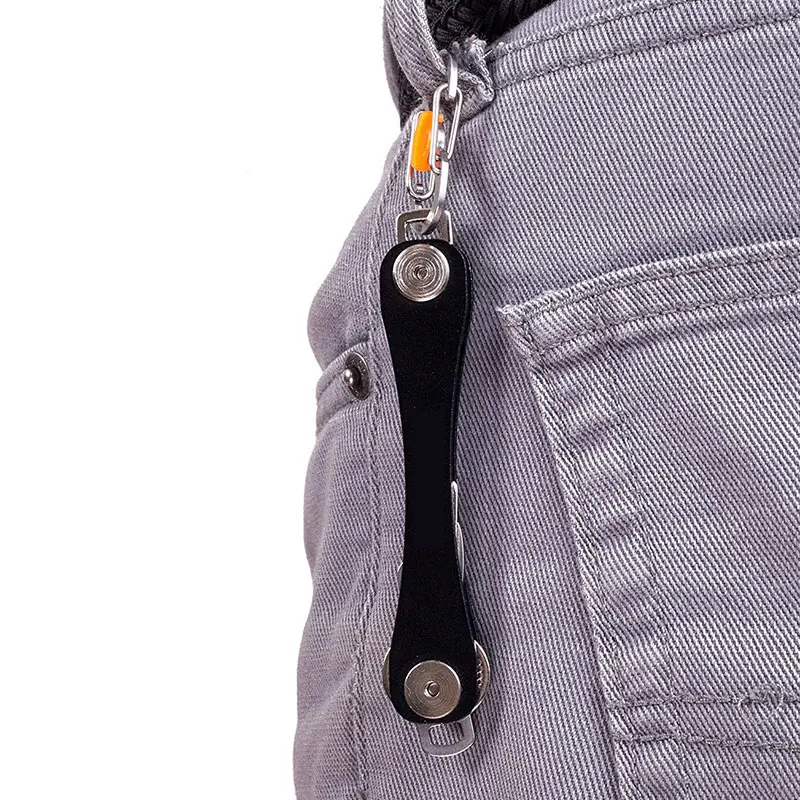 DIY جيب مفتاح المحفظة الذكية المفاتيح حلقة رئيسية محافظ المحمولة المدمجة الألومنيوم مفتاح كليب متعددة الوظائف الذكية كليب