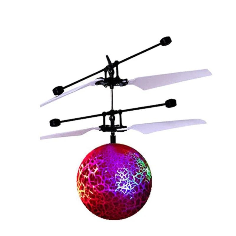 Лидер продаж, детский летающий шар, Дрон, шар-вертолет, встроенный сверкающий светодиодный свет, трещина, планета для детей, Подарочная игрушка#236249