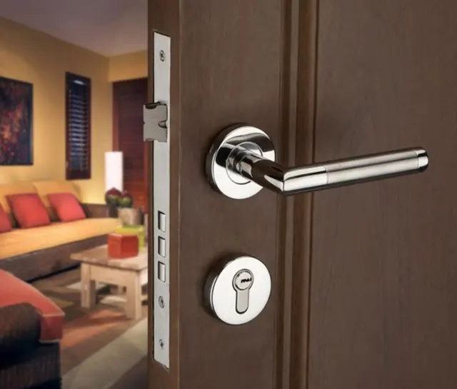 Free shipping!Stainless Steel Lever Handle Security Door Lock ... Free shipping!Stainless Steel Lever Handle Security Door Lock ...