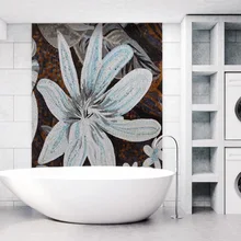 Swoon-достойный для ванной идеи с мозаичные узоры мозаика конструкции