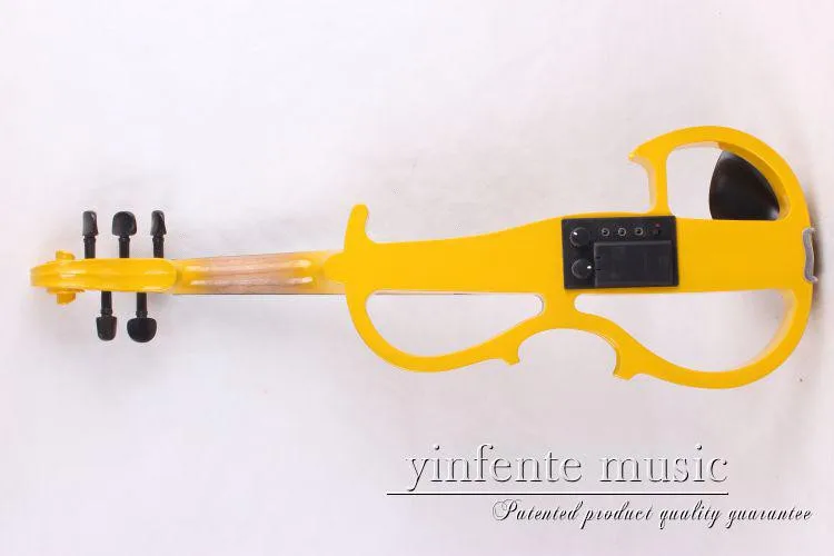 Скрипка новая 4/4 электрическая скрипка 5 струн твердая древесина тихий тонкий тон части включают монохромный синий желтый красный черный и т. д