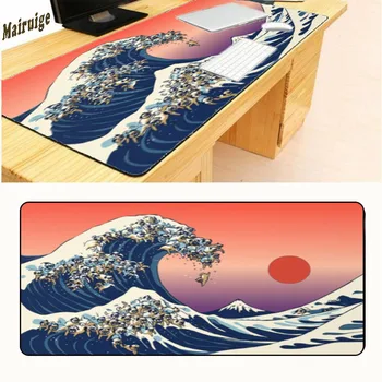 

Mairuige The Beautiful Scenery of The Sun.Sea Wave Non-slip Durable Fashion Computer and Laptop Large Overlock Mouse 900*400*2mm