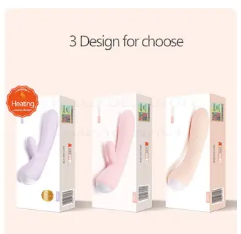 New 3 Model Heating Double Motor Rabbit Vibrator, Recharge Soft Silicone Wand Vibrator Magic Sex Toys For Woman Vibe Vibradores 6