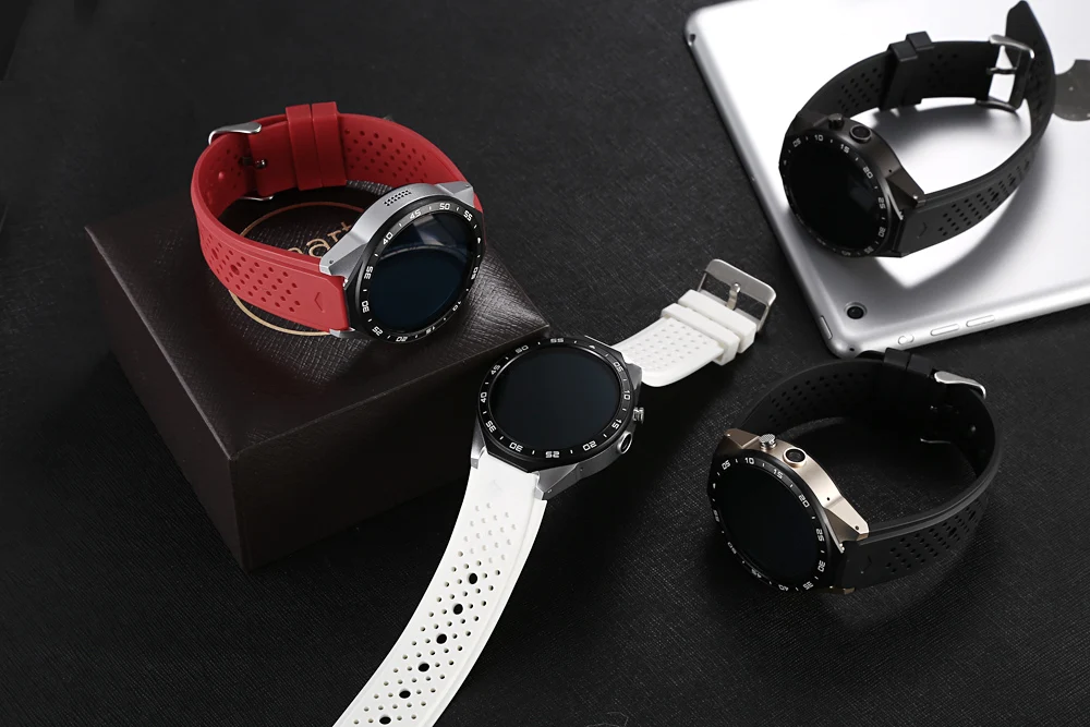 KingWear KW88 Android 5,1 1,39 дюймов Amoled экран 3g Smartwatch телефон 4 ядра 512 Мб оперативная память Гб встроенная gps тяжести сенсор шагомер