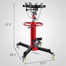 VEVOR 1100 фунтов лёгкий нейлоновый трос с 2-ой платформой, коробка передач гидравлический домкрат с 360 ° поворотные колеса лифт Подъемник