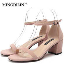 

MINGDILIN Summer Women's High Heels Sandals Sexy Woman Shoes Genuine Leather Women's Open Toe Heels Sandals Zapatos Mujer 2018