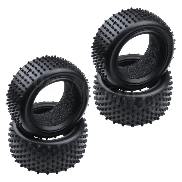 Cheap 4PCS RC 1/10 Scale Buggy Tires Front and Rear With Foam Inserts OD: 85mm/3.34" ID: 56mm/2.2" For Redcat HSP HPI Racing Model Car