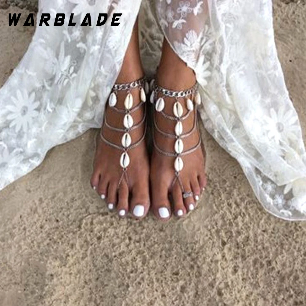 WarBLade/Новинка Винтажный Летний Пляжный браслет на щиколотке в богемном стиле