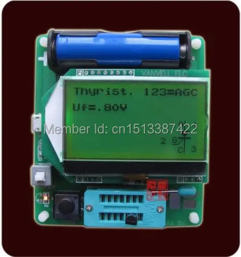 

2017 newest big LCD inductor-capacitor ESR meter DIY MG328 multifunction test free shipping