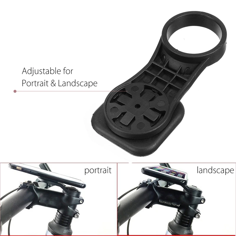 Extension De Guidon Vélo Noir 20 Cm - Support Pour Lampe, Compteur De Vitesse - Aluminium - Diamètre 22 Mm