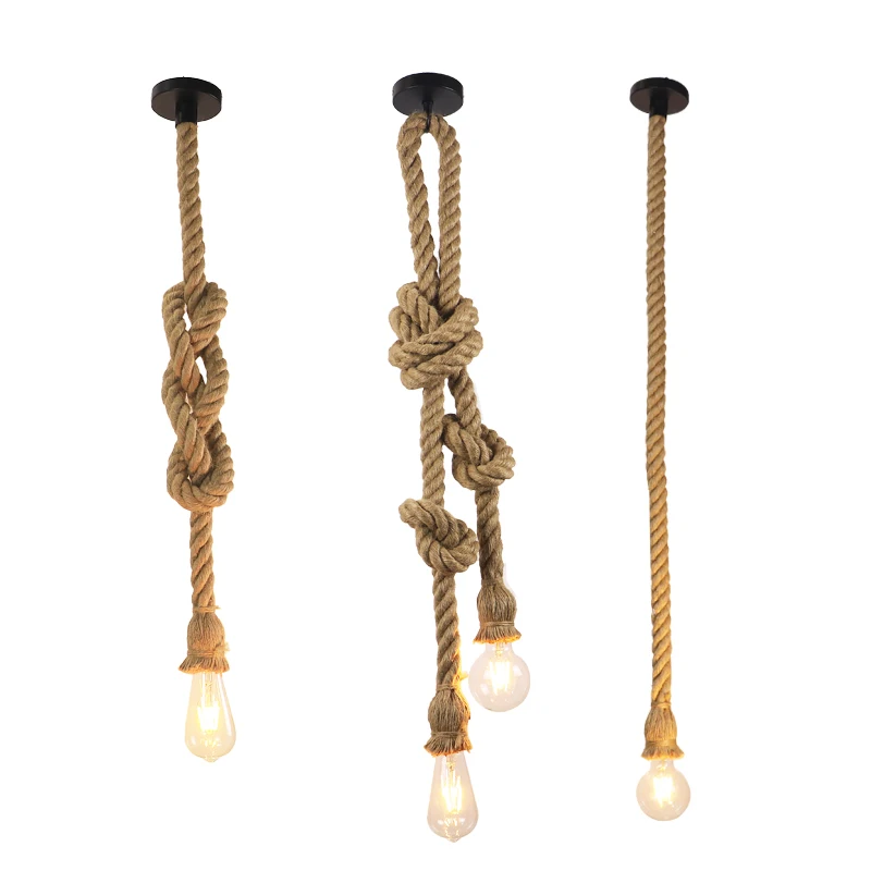 Loft Hemp Rope Chandelier Loft Lighting Clothing Store Restaurant Lighting Vintage Creative Personality Industrial Loft Hemp Rope Chandelier Loft Lighting Clothing Store Restaurant Lighting Vintage Creative Personality Industrial
