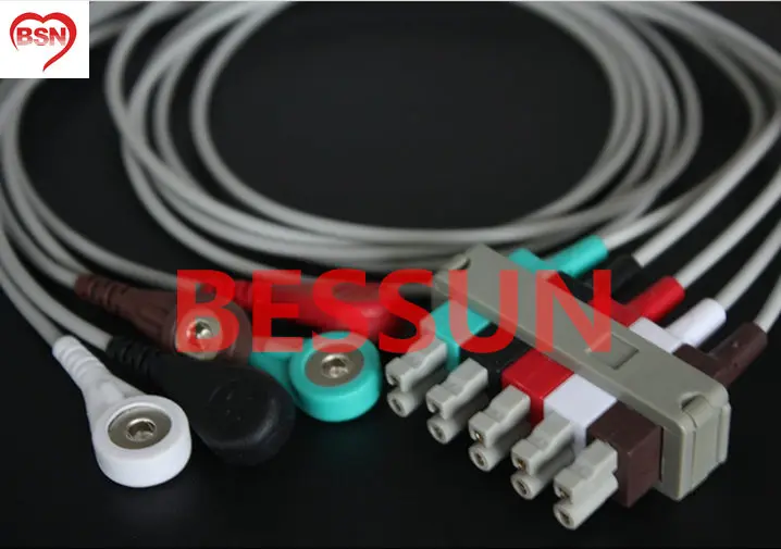 

P hilips 5ld ecg cable AHA,snap