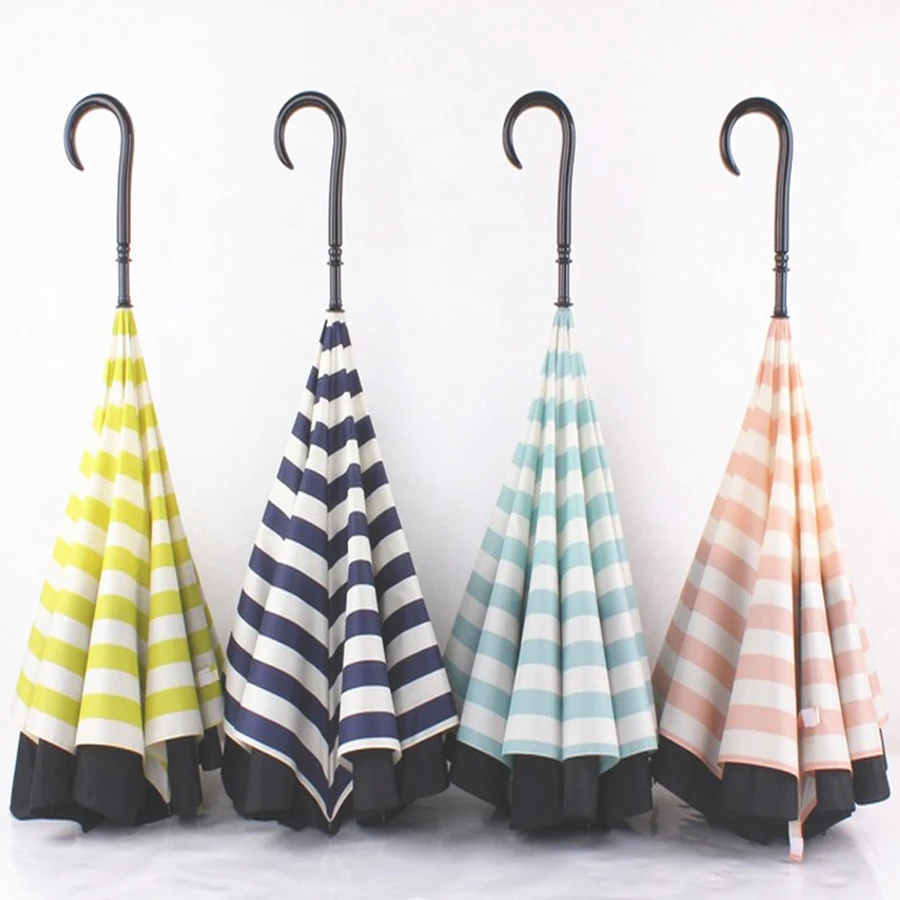 

Outdoor Womans Uv Black Double Layer Umbrella Reverse Umbrellas Sunshade Parasol Rain Caps Clear Umbrella Decoration Inverted 5