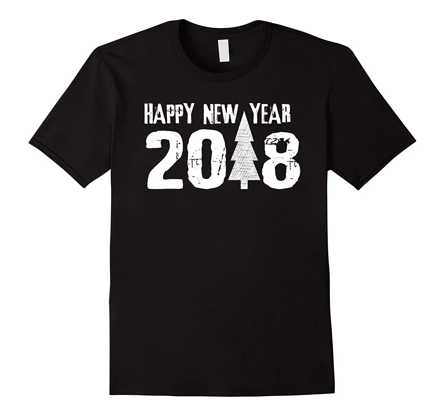 New Year's Eve Happy New Year T shirt Men Print Cotton O Neck Top Tee T