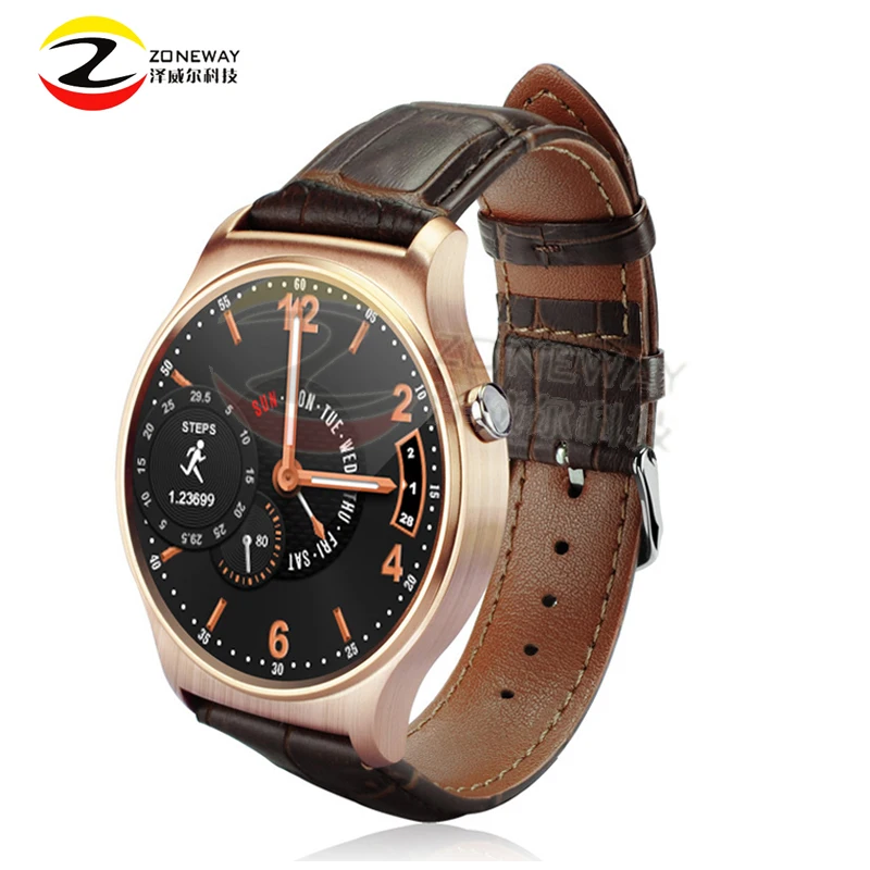 

GW01 round screen smart watch Andrews IOS Bluetooth touch watch wearable heart rate during exercise