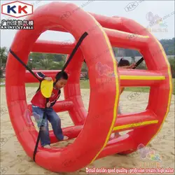 Водный парк игры Прокат коммерческое колесо надувной ролик с воздушным насосом